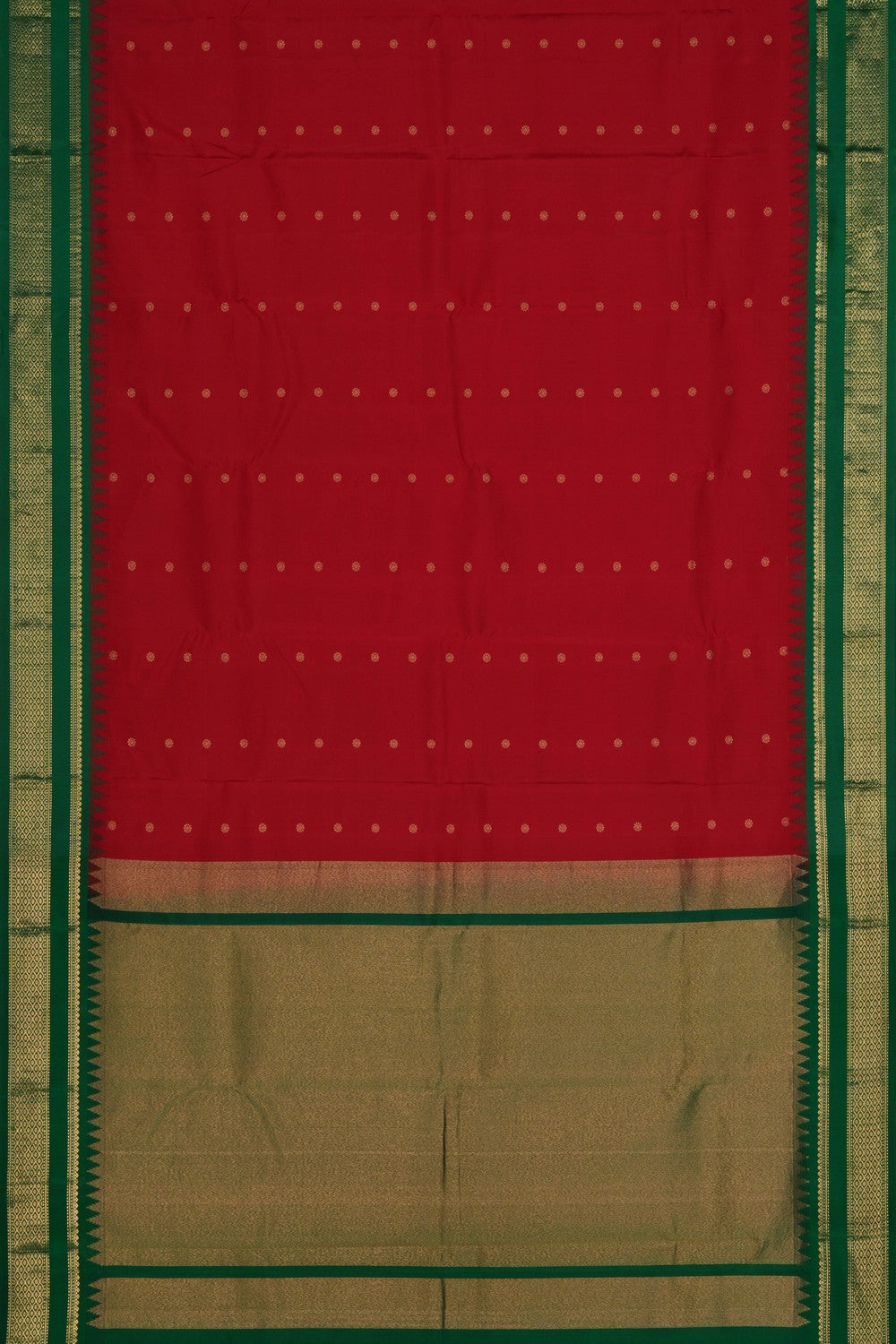 Image of South Silk Red Saree